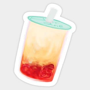 Mango Milk Tea Sticker